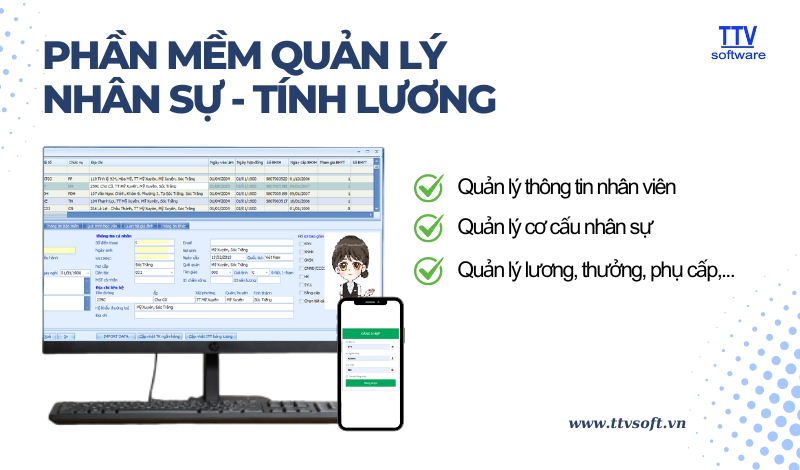 Phần Mềm Quản Lý Nhân Sự Và Tính Lương TTV HRM